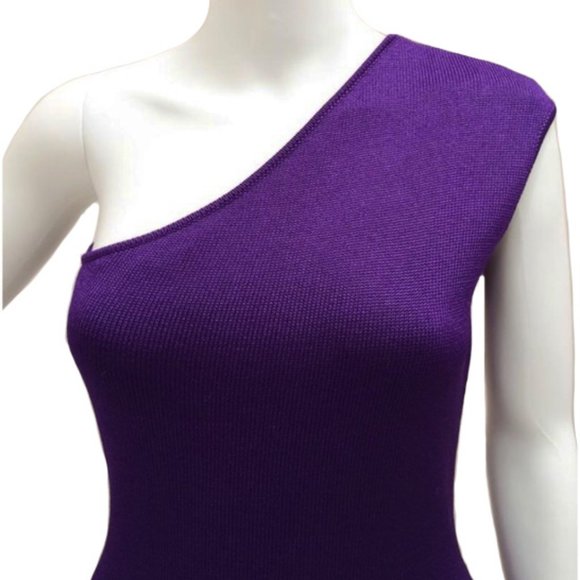 Ralph Lauren Asymmetrical Purple Dress - Picture 4 of 7